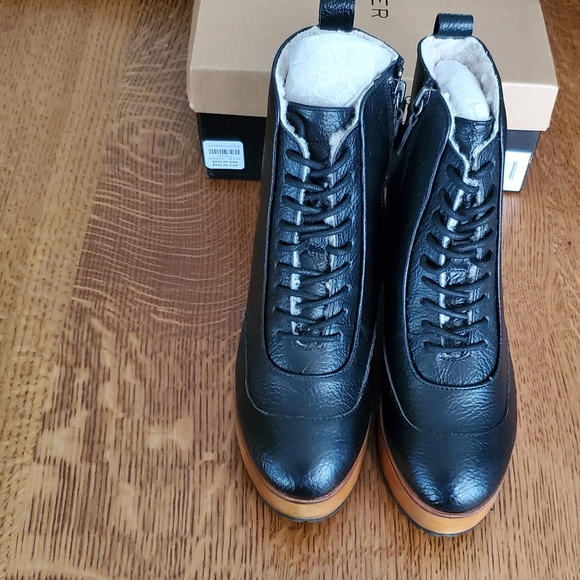 Kelsi Dagger Brooklyn Wise Lace-up Clog Boots - black - Picture 10 of 12